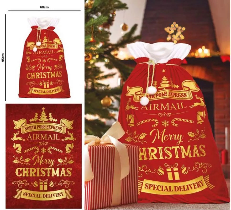 Translation missing: it.Saco de Merry Christmas de 60x95 cm