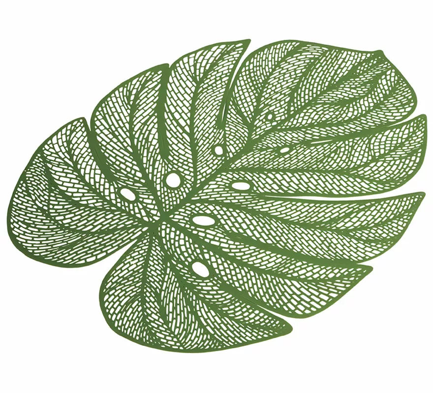 Translation missing: it.Salvamantel Hoja verde de PVC de 45 cm