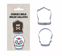Set di 2 stampi per biscotti metallici