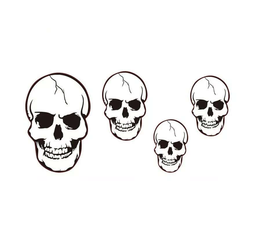 Translation missing: it.Set 4 Calaveras de 20 Cm hasta 45 Cm