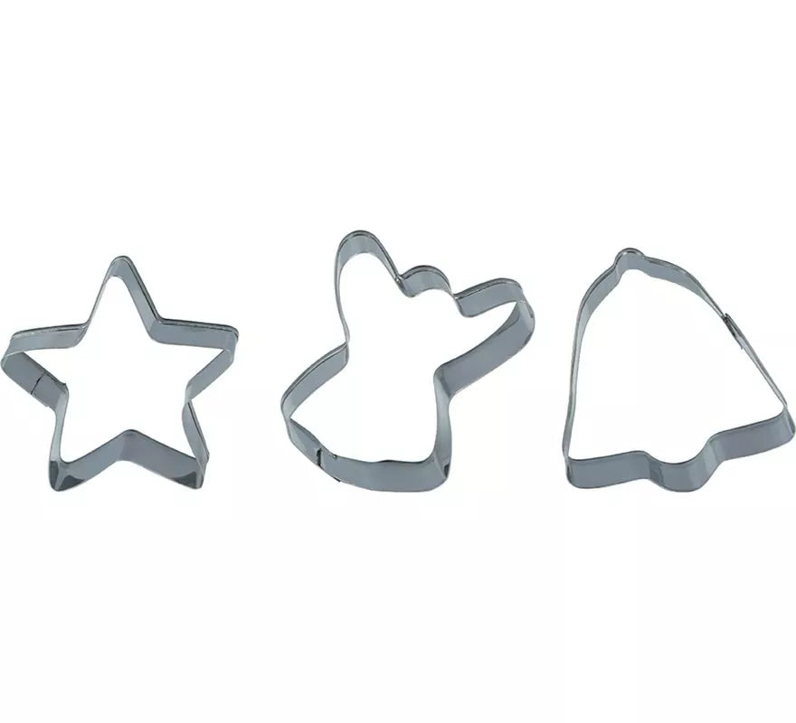 Translation missing: it.Set de 3 Moldes Metálicos Navideños para Galletas de 5 cm