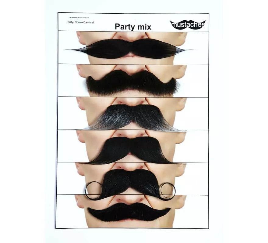 Translation missing: it.Set de 6 Bigotes modelos surtidos