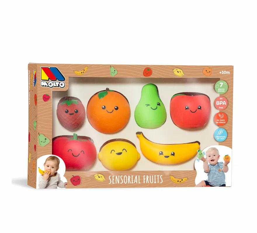Set de 7 Piezas de Fruta de Juguete