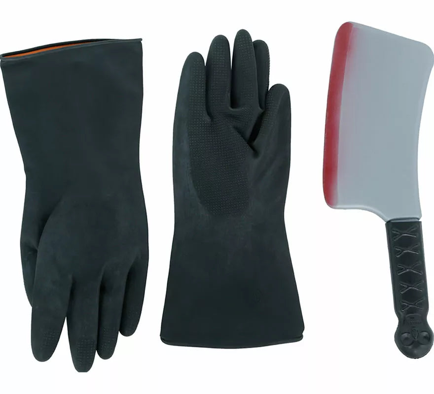 Translation missing: it.Set de Carnicero: Delantal, cuchillo y guantes