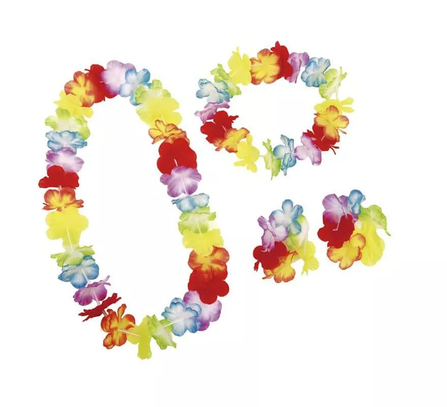 Translation missing: it.Set de Hawaiana: Corona, collar y pulseras