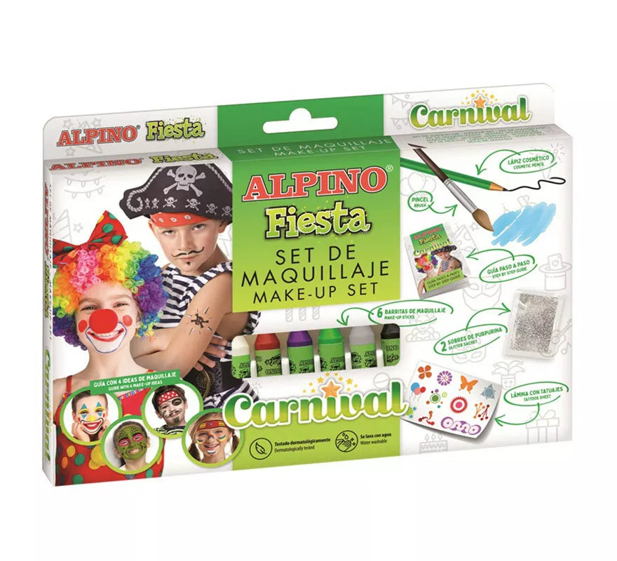 Translation missing: es.Set de Maquillaje Carnaval Fiesta en colores surtidos 6 unidades de 5 grs