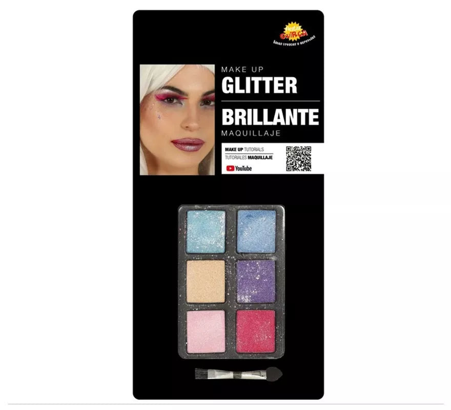 Translation missing: it.Set de Maquillaje con 6 Colores con Glitter y Pincel