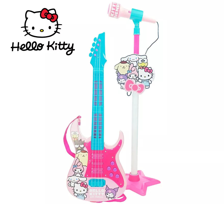 Translation missing: it.Set Guitarra y Micrófono Hello Kitty con Funciones