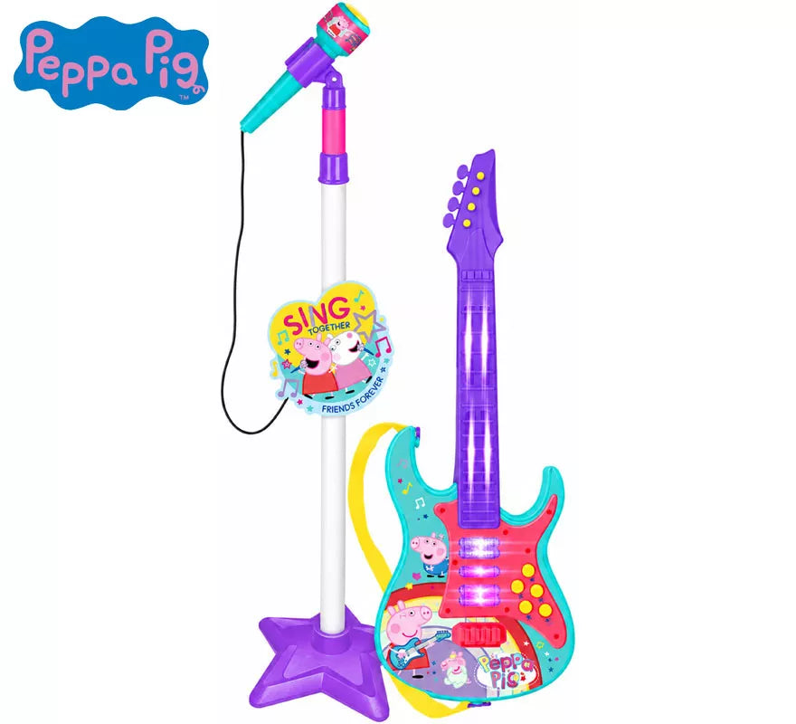 Translation missing: it.Set Guitarra y Micrófono Peppa Pig con Funciones