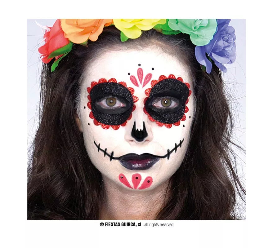 Translation missing: it.Maquillaje de Catrina bordes rojos