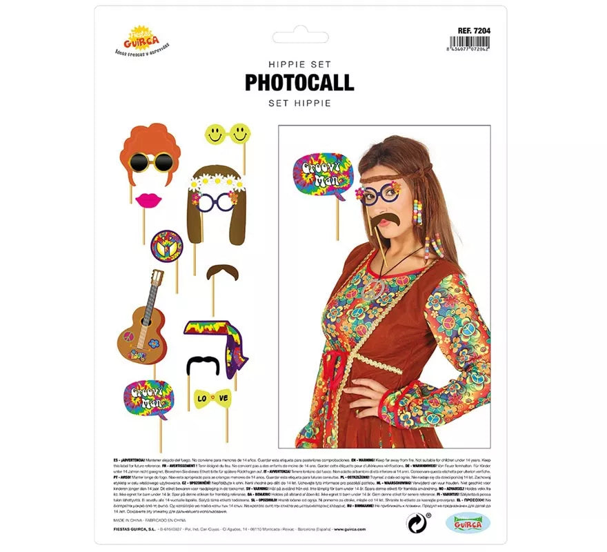 Translation missing: es.Set para Photocall hippie 12 Pcs