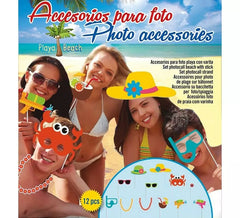 Set di fotocellule da spiaggia di 12 unità con bastone