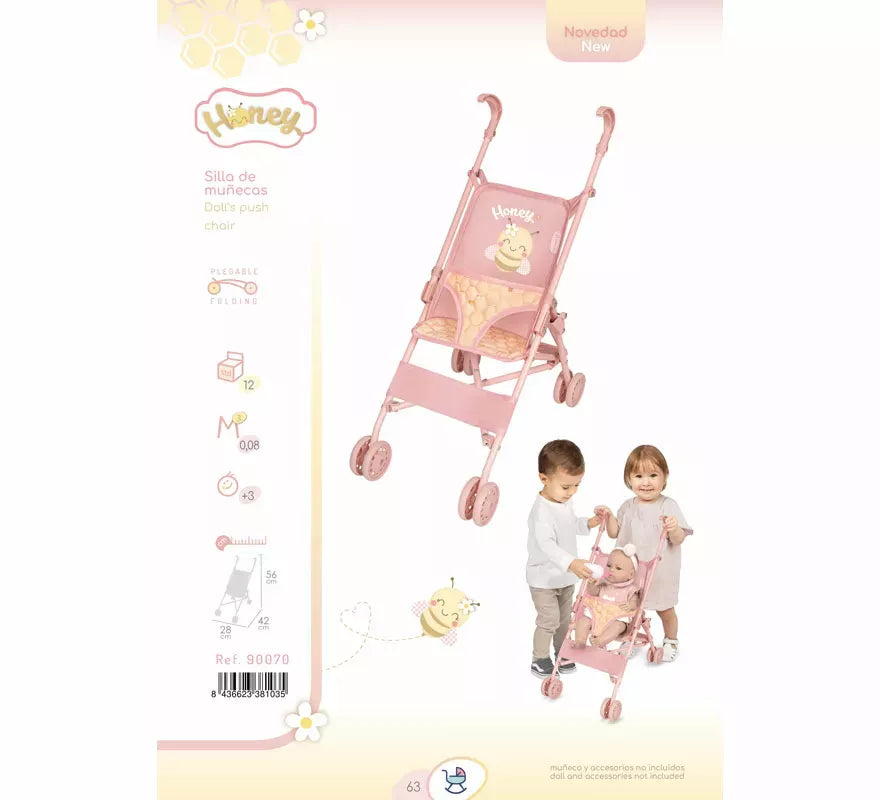Silla de Muñecas de hasta 48 cm Plegable