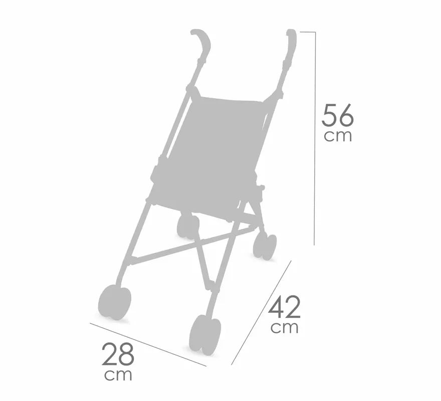 Silla de Muñecas de hasta 48 cm rosa Plegable