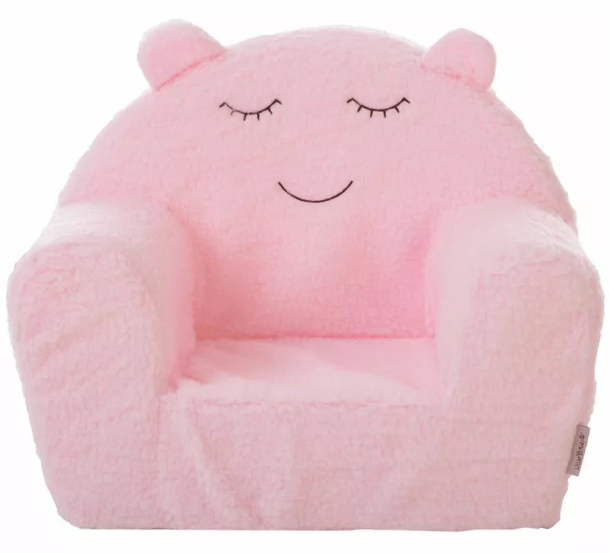 Translation missing: it.Sillón de Borreguillo rosa infantil
