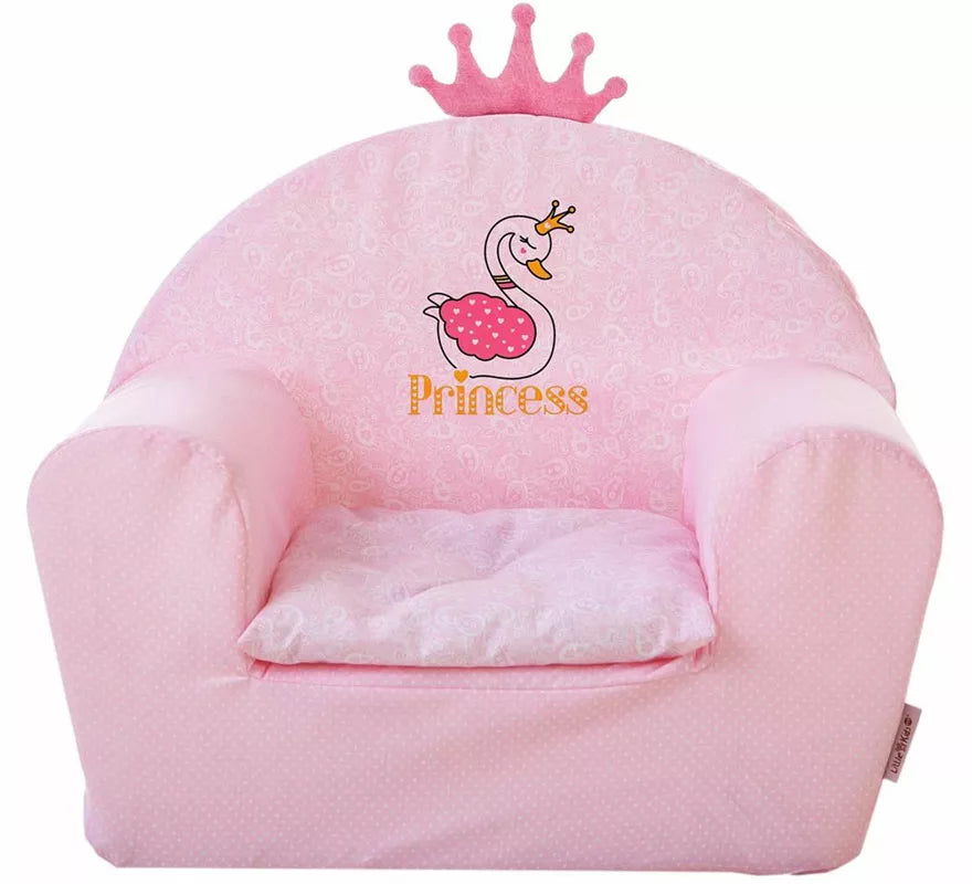 Translation missing: it.Sillón Princesa Corono rosa infantil