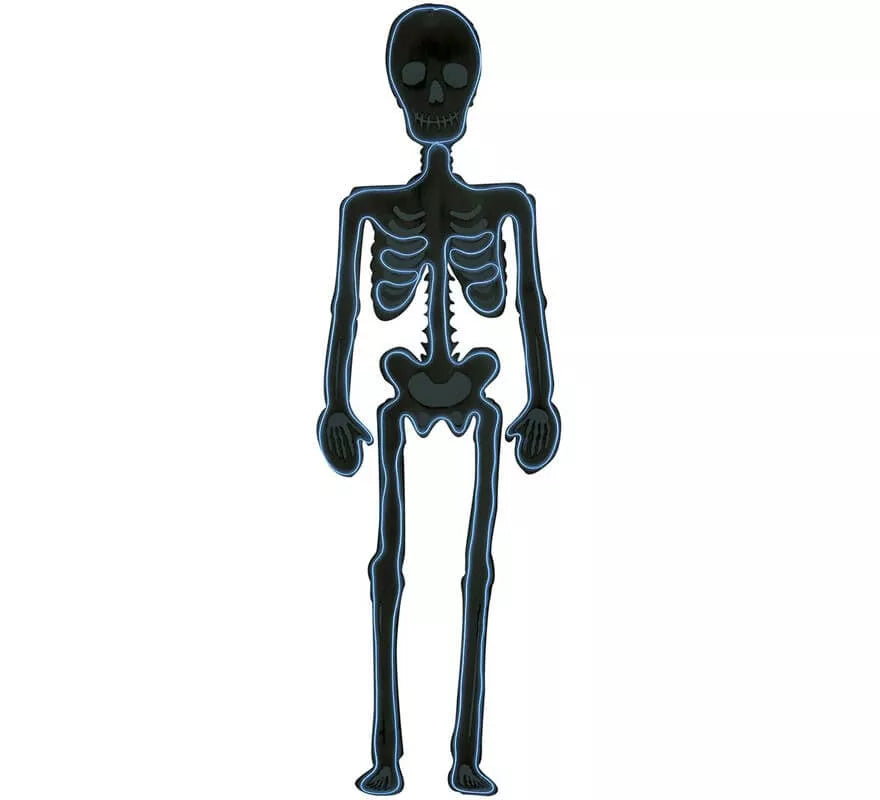Silueta de Esqueleto Fluorescente 90x30 cm