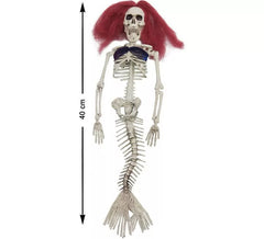 Sirena Colgante con Pelo Rojo de 40 cm