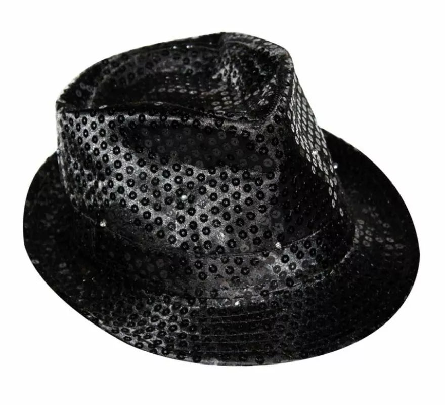 Sombrero con lentejuelas en varios colores