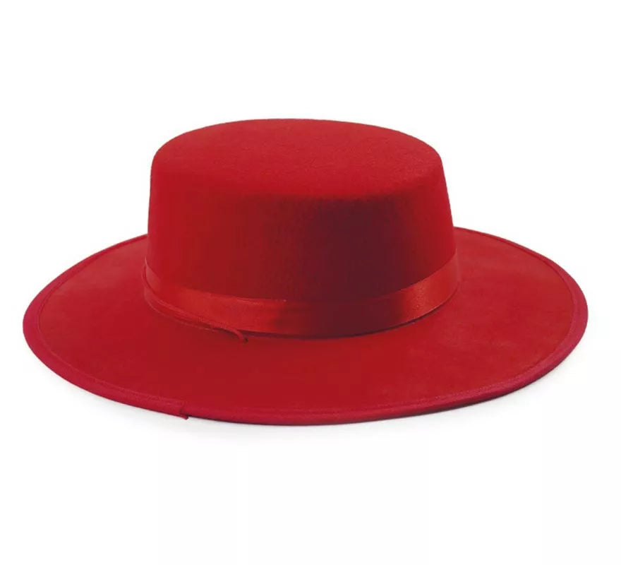 Translation missing: it.Sombrero Cordobés de fieltro rojo infantil