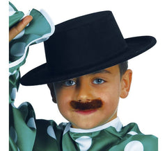 Cappello di cordobes per bambini nero floccato