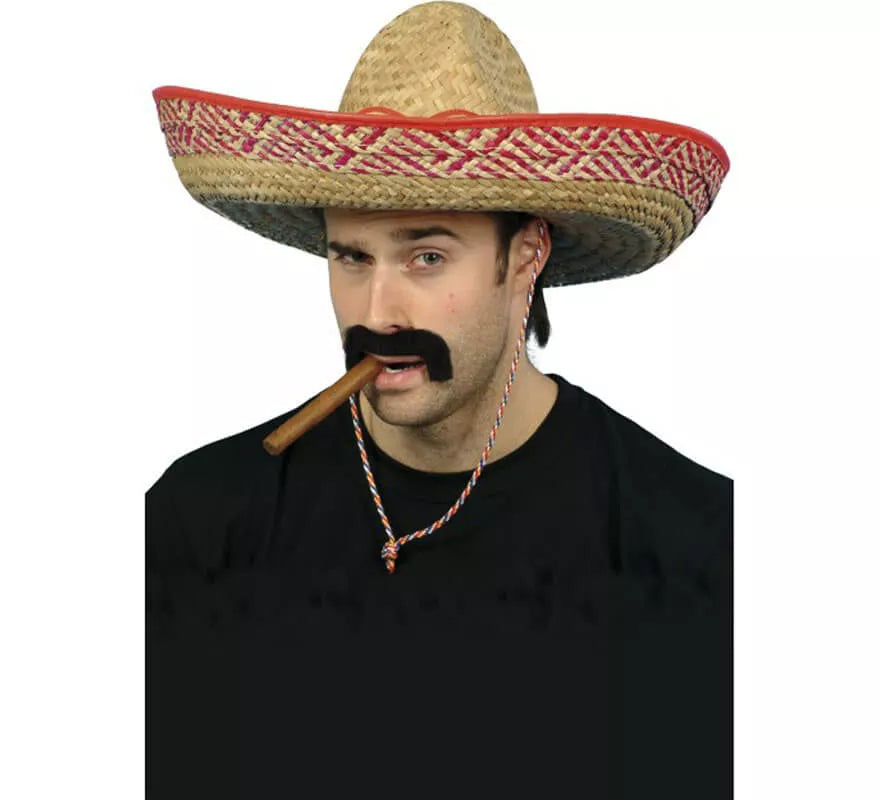 Translation missing: it.Sombrero de Bandolero Mexicano de Paja