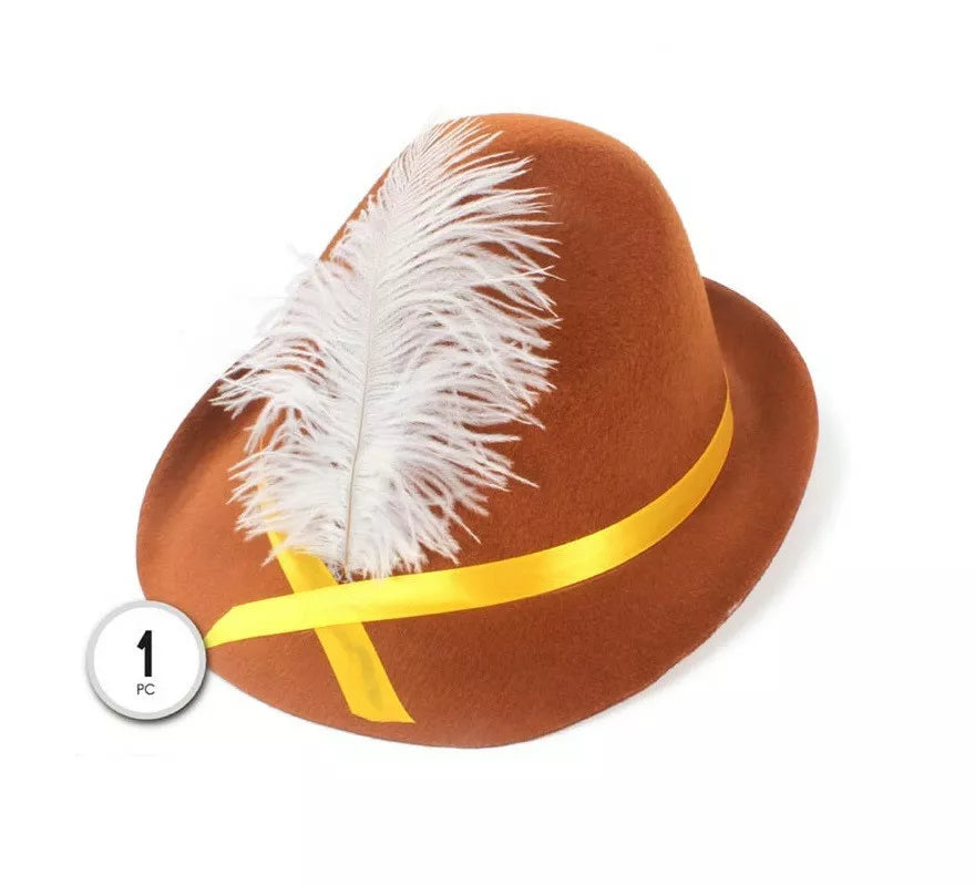 Translation missing: it.Sombrero de Bávaro con pluma adulto