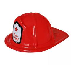 Cappello rosso da pompiere adulto