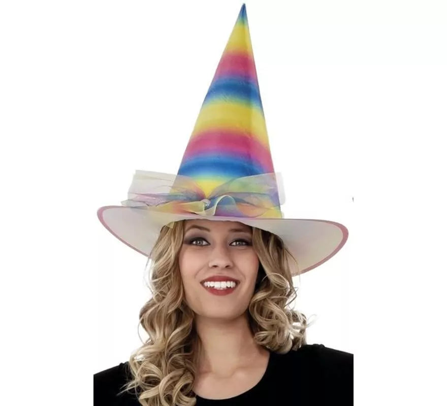Translation missing: it.Sombrero de Bruja Arcoíris de 58 cm