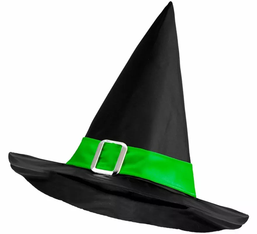 Sombrero de Bruja con Banda y Hebilla en varios colores