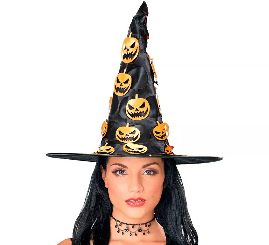 Translation missing: it.Sombrero de Bruja con Calabaza Colgante
