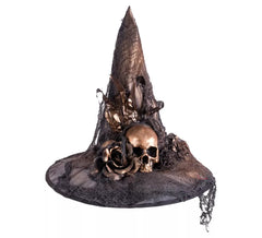 Cappello da Strega con Teschi di 45x45x40 cm