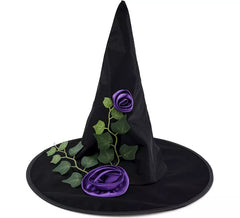 Sombrero de Bruja con Flor