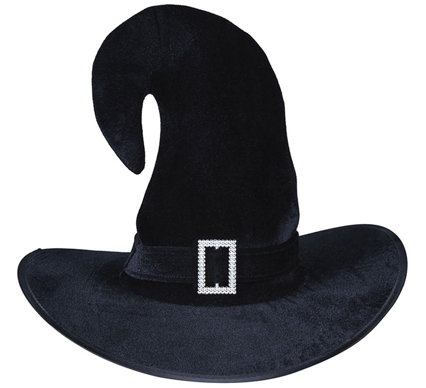 Translation missing: it.Sombrero de Bruja Curvo Negro con Evilla