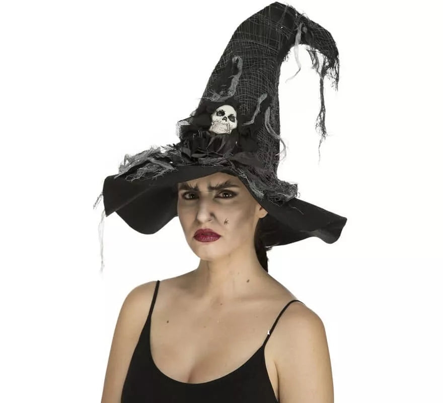 Translation missing: it.Sombrero de Bruja Desgastado con Calavera