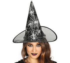 Cappello nero da strega con disegni fantasia
