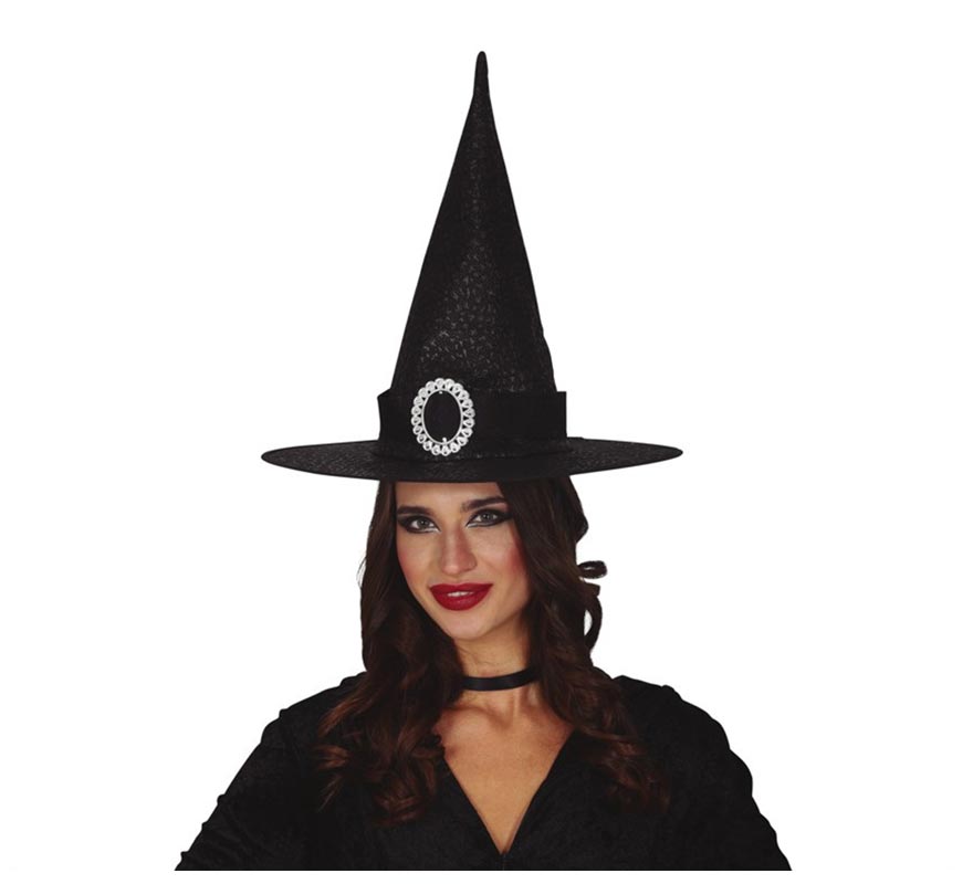 Translation missing: it.Sombrero de Bruja Negro con Hebilla