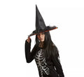 Sombrero de Bruja negro Decorado 58 cm