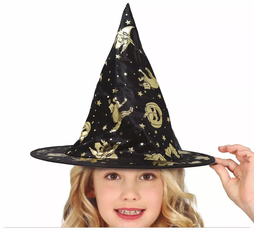 Translation missing: it.Sombrero de Bruja Negro Halloween Infantil