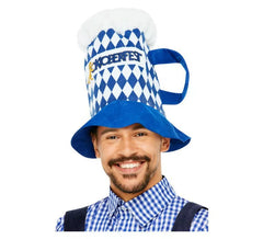 cappello Cuadros Oktoberfest blu birra e bianco con Asa