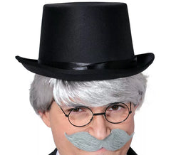 Cappello o cilindro di feltro nero