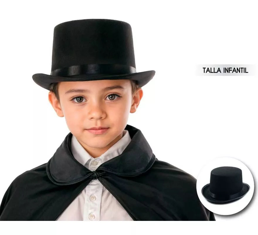 Translation missing: it.Sombrero de Copa o Chistera negra infantil