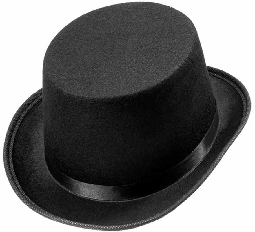 Translation missing: it.Sombrero de Copa o Chistera negro de Fieltro para niños