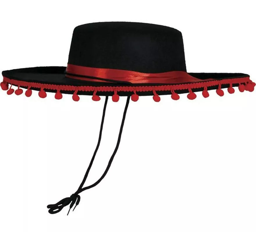 Sombrero de Cordobés con Borlas elegante