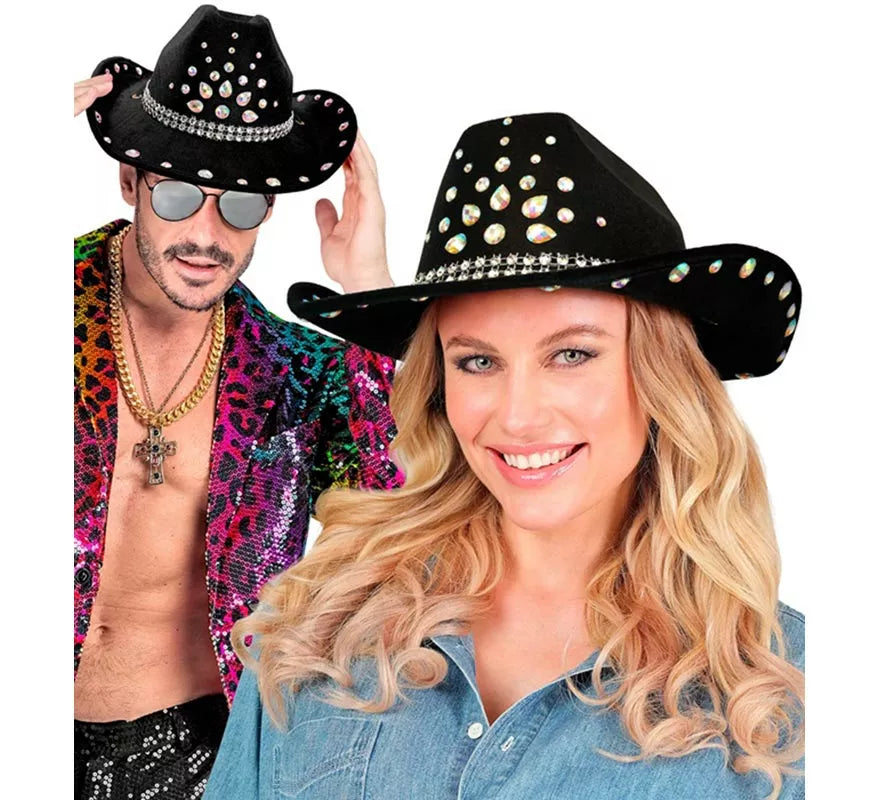 Translation missing: it.Sombrero de Cowboy con pedrería en varios colores