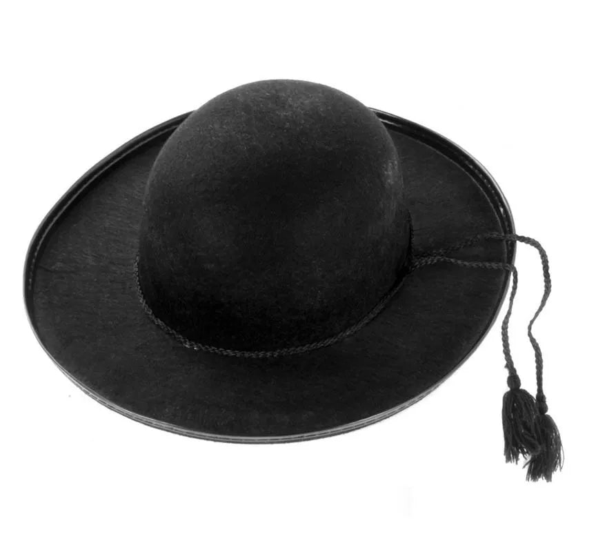 Translation missing: it.Sombrero de Cura negro adulto