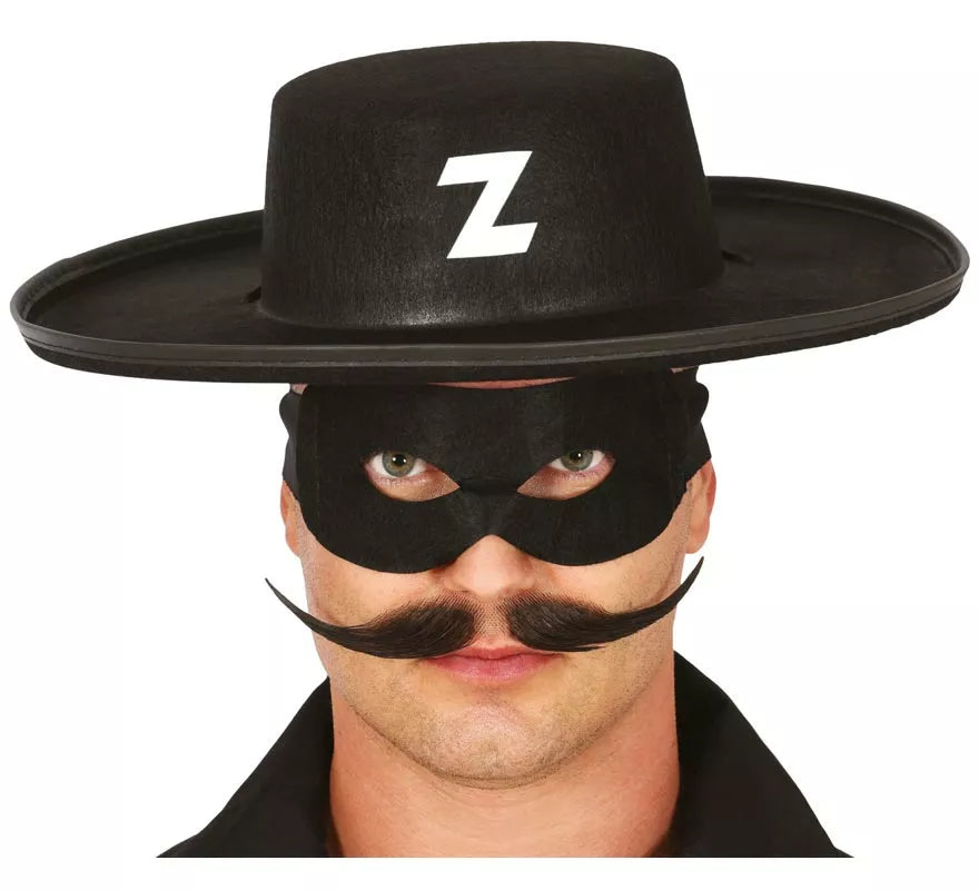 Translation missing: it.Sombrero de El Zorro de fieltro negro