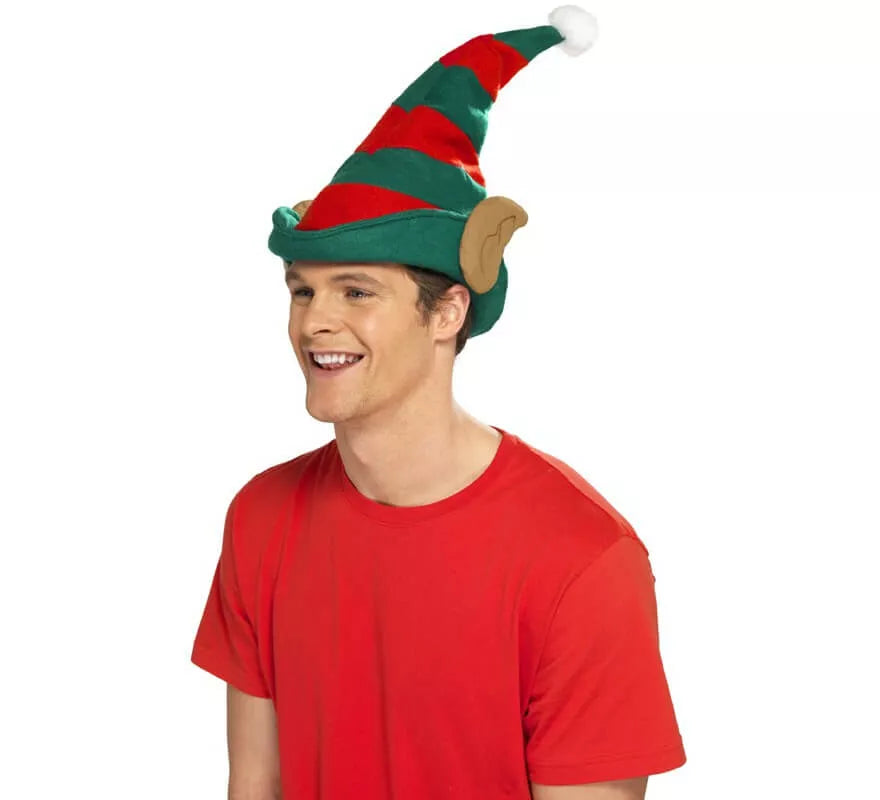 Translation missing: it.Sombrero de Elfo rojo y verde con orejas