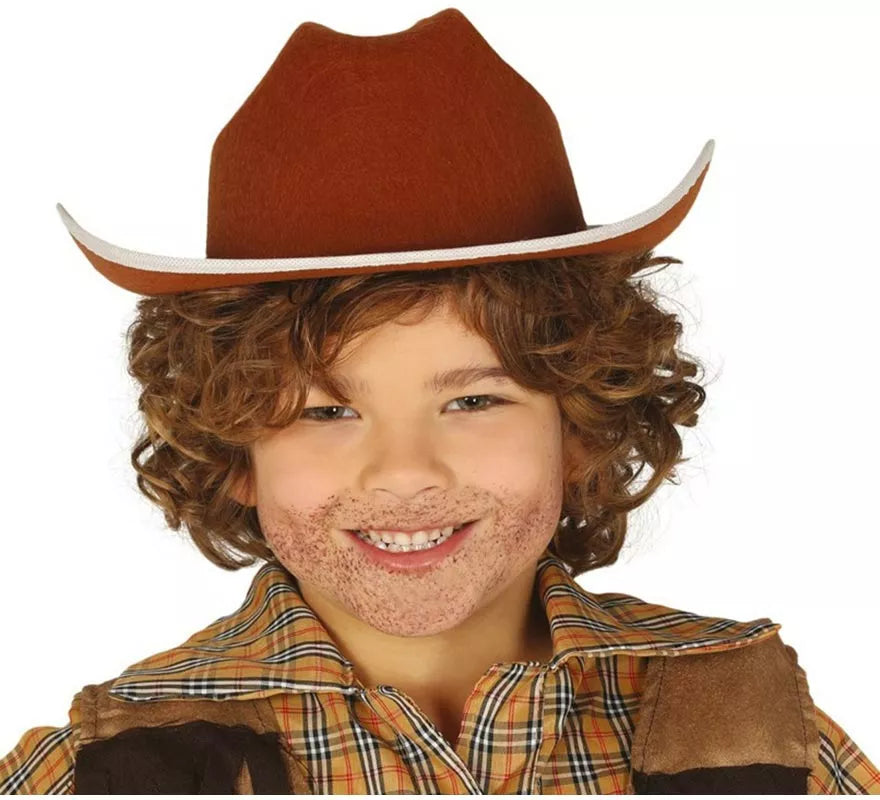 Translation missing: it.Sombrero de fieltro Vaquero infantil marrón