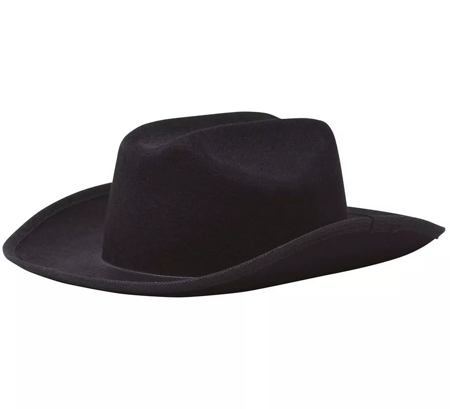 Translation missing: it.Sombrero de fieltro Vaquero infantil negro